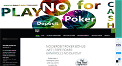 Desktop Screenshot of no-deposit-poker-bonus.net