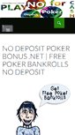 Mobile Screenshot of no-deposit-poker-bonus.net